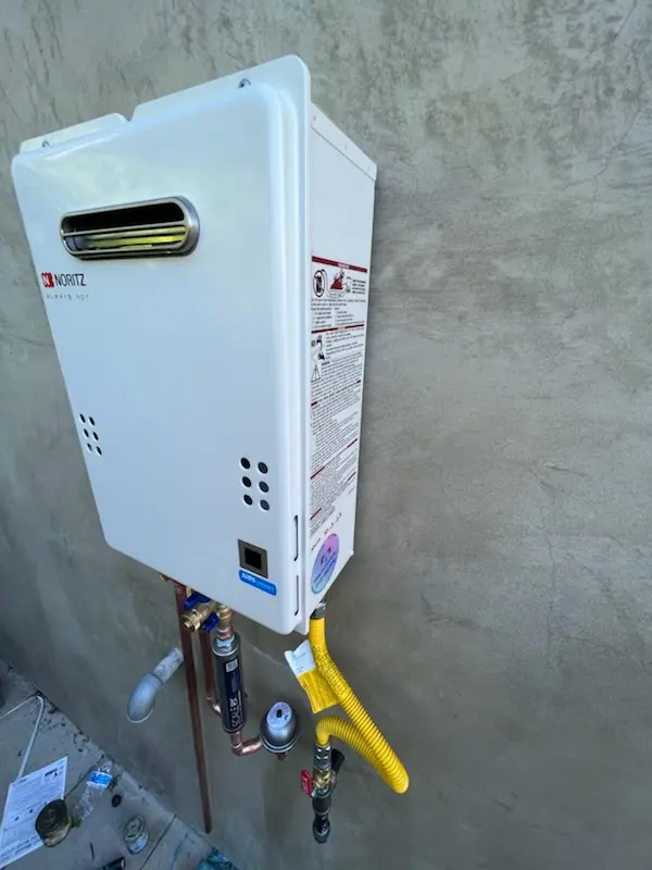 Tankless water heater installation for Henderson homes
